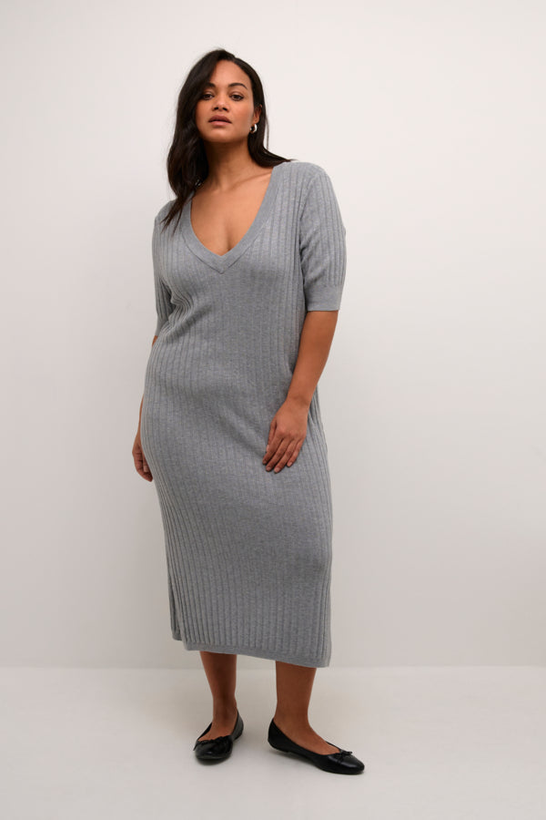 Knitted dress plus size best sale