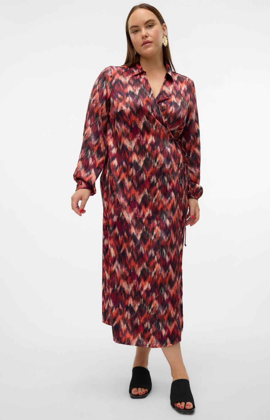 Vero Moda Curve Olympia Wrap Dress | Plus Size Clothes | Wardrobeplus.ie