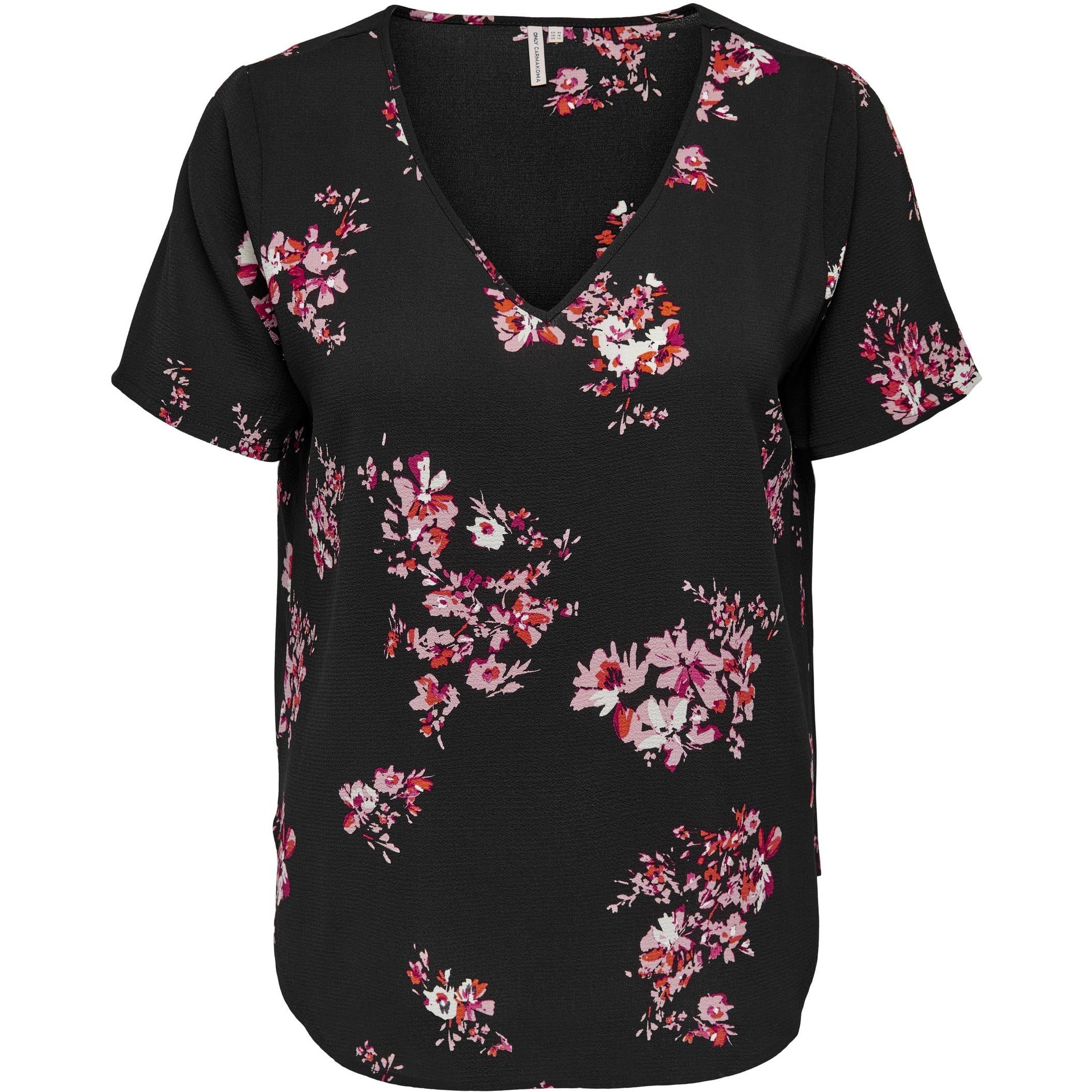 Only Carmakoma Lea Floral Top Plus Size Clothing Wardrobeplus Ie