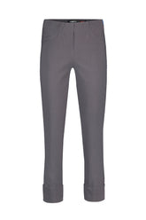 Robell 7/8ths Trousers in Dark Grey