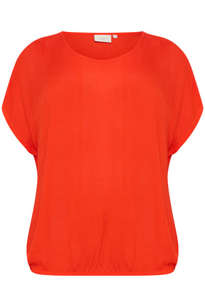 Kaffe Curve Stanley Blouse in Red