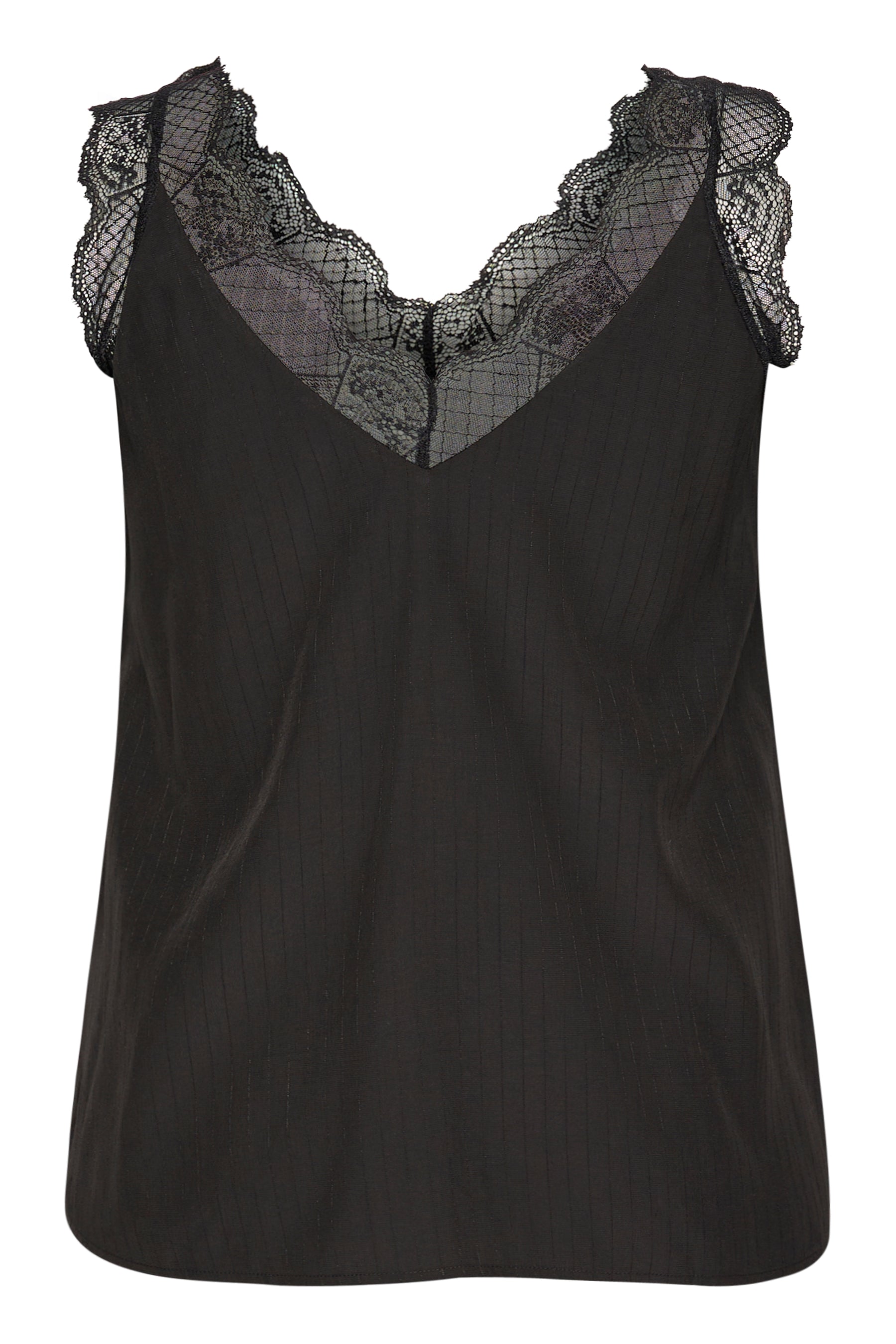 Kaffe Curve Jakobine Vest Top in Black