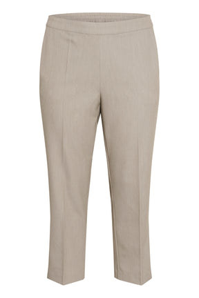 Kaffe Curve Sakira Crop Trousers in Beige