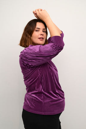 Kaffe Curve Anna Blouse in Purple