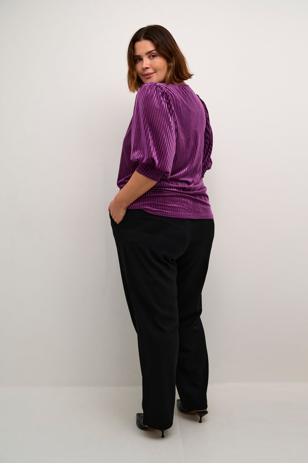 Kaffe Curve Anna Blouse in Purple