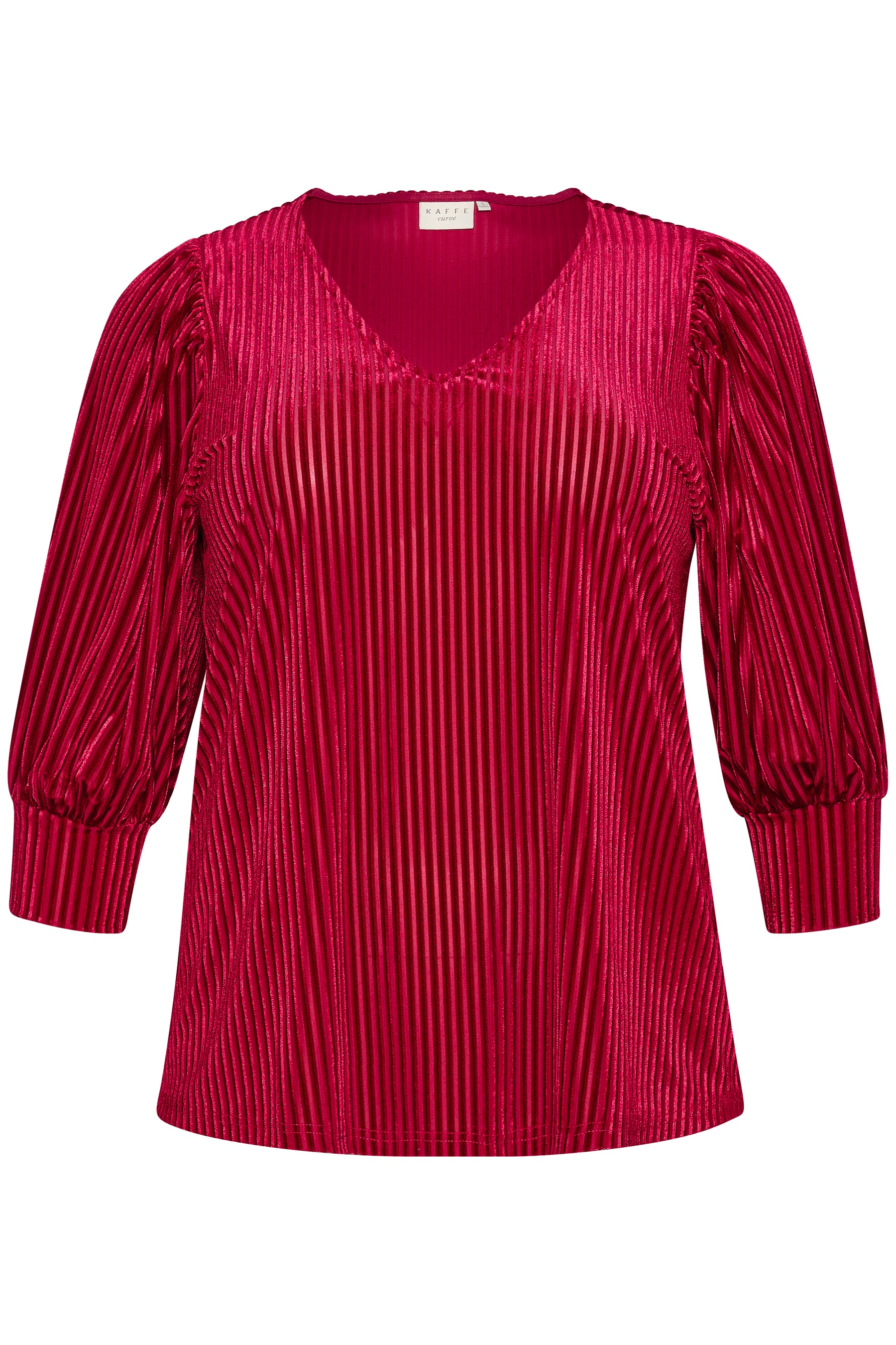 Kaffe Curve Anna Blouse in Red