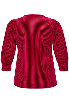 Kaffe Curve Anna Blouse in Red