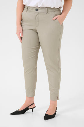 Kaffe Curve Leana Chino Pants in Grey