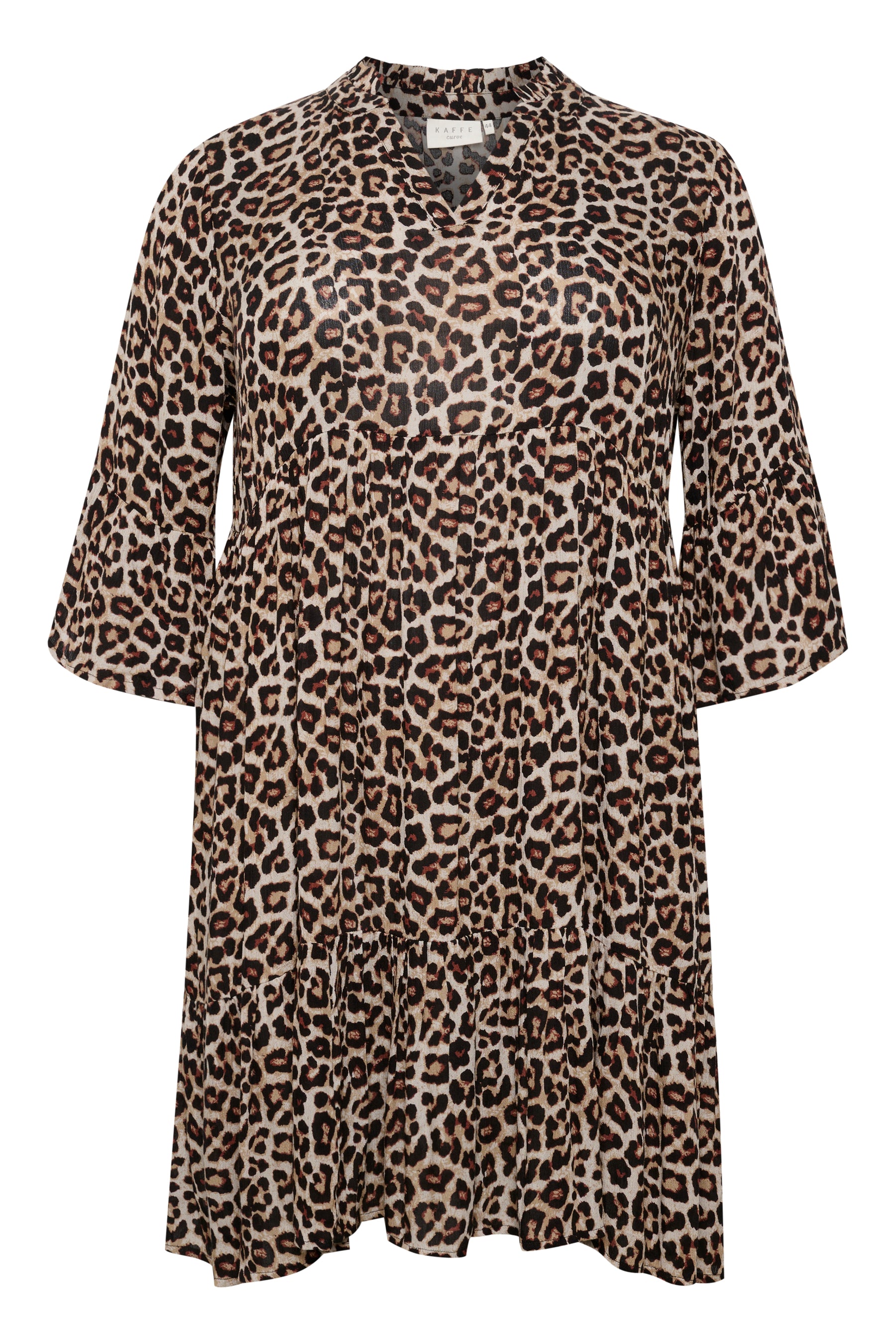 Kaffe Curve Ami Dress in Leopard Print