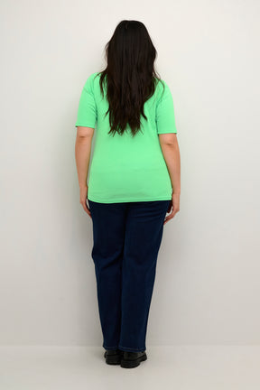 Kaffe Curve Carina T-Shirt in Green