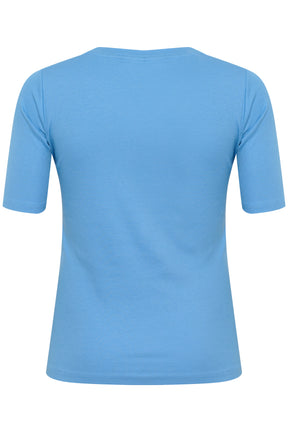 Kaffe Curve Carina T-Shirt in Blue