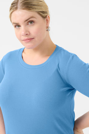 Kaffe Curve Carina T-Shirt in Blue