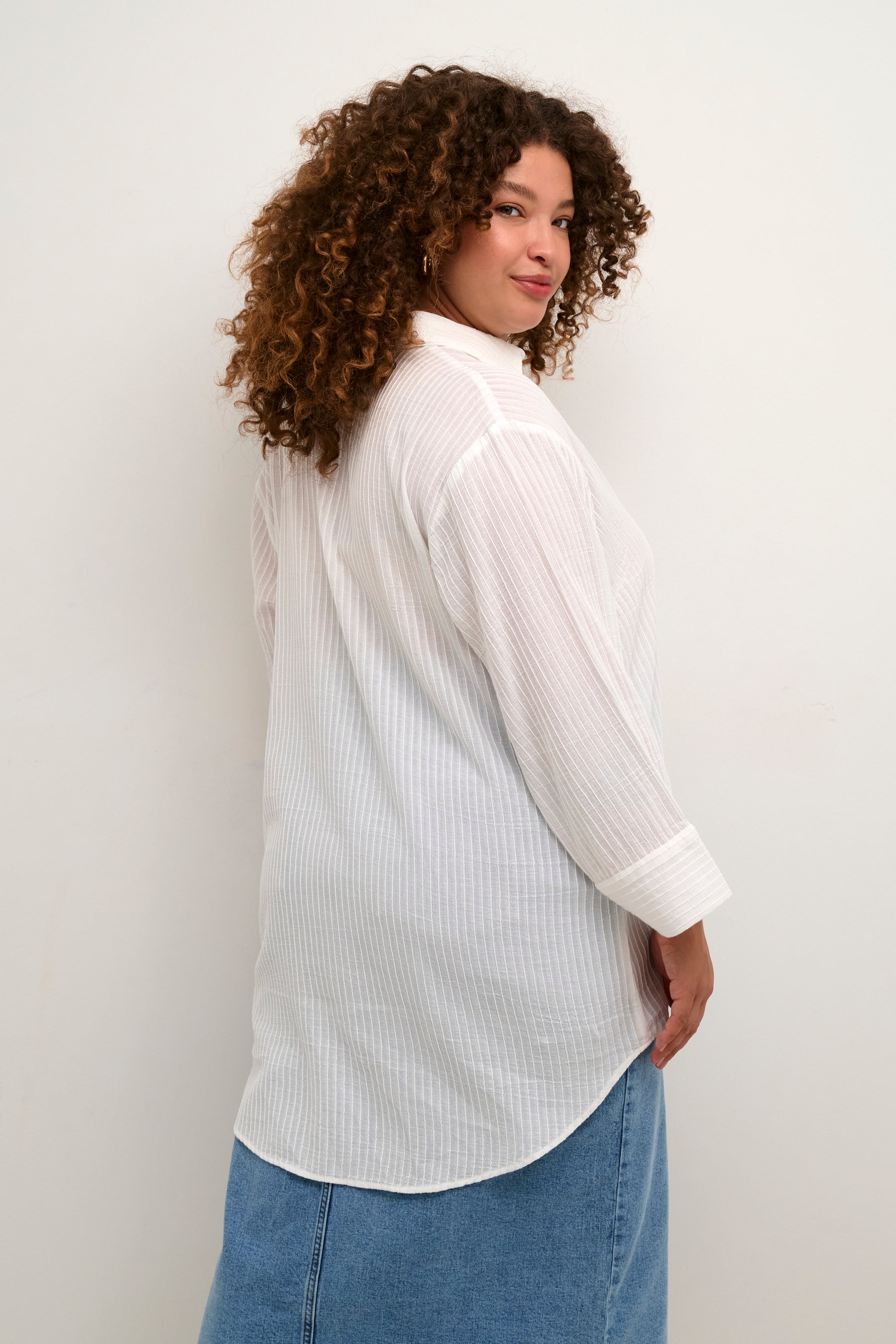 Kaffe Curve Alana Shirt in White