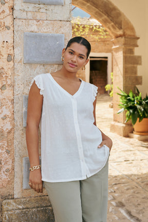 Kaffe Curve Joana Blouse in White