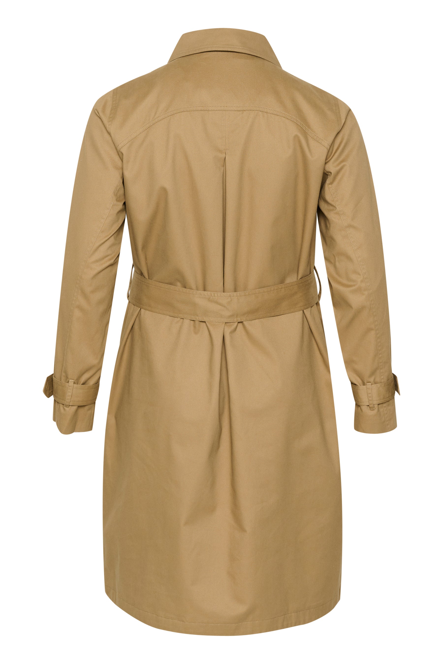 Kaffe Curve Hella Trench Coat in Tan