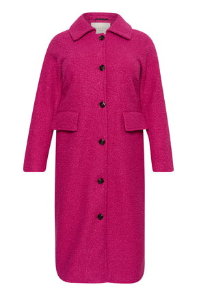 Kaffe Curve Annelene Coat in Pink