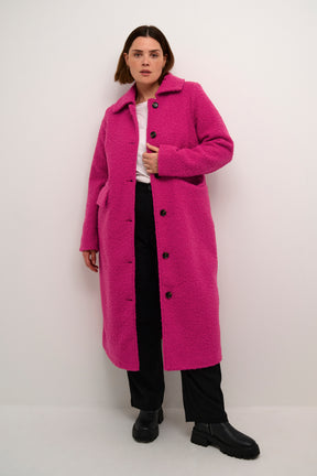 Kaffe Curve Annelene Coat in Pink