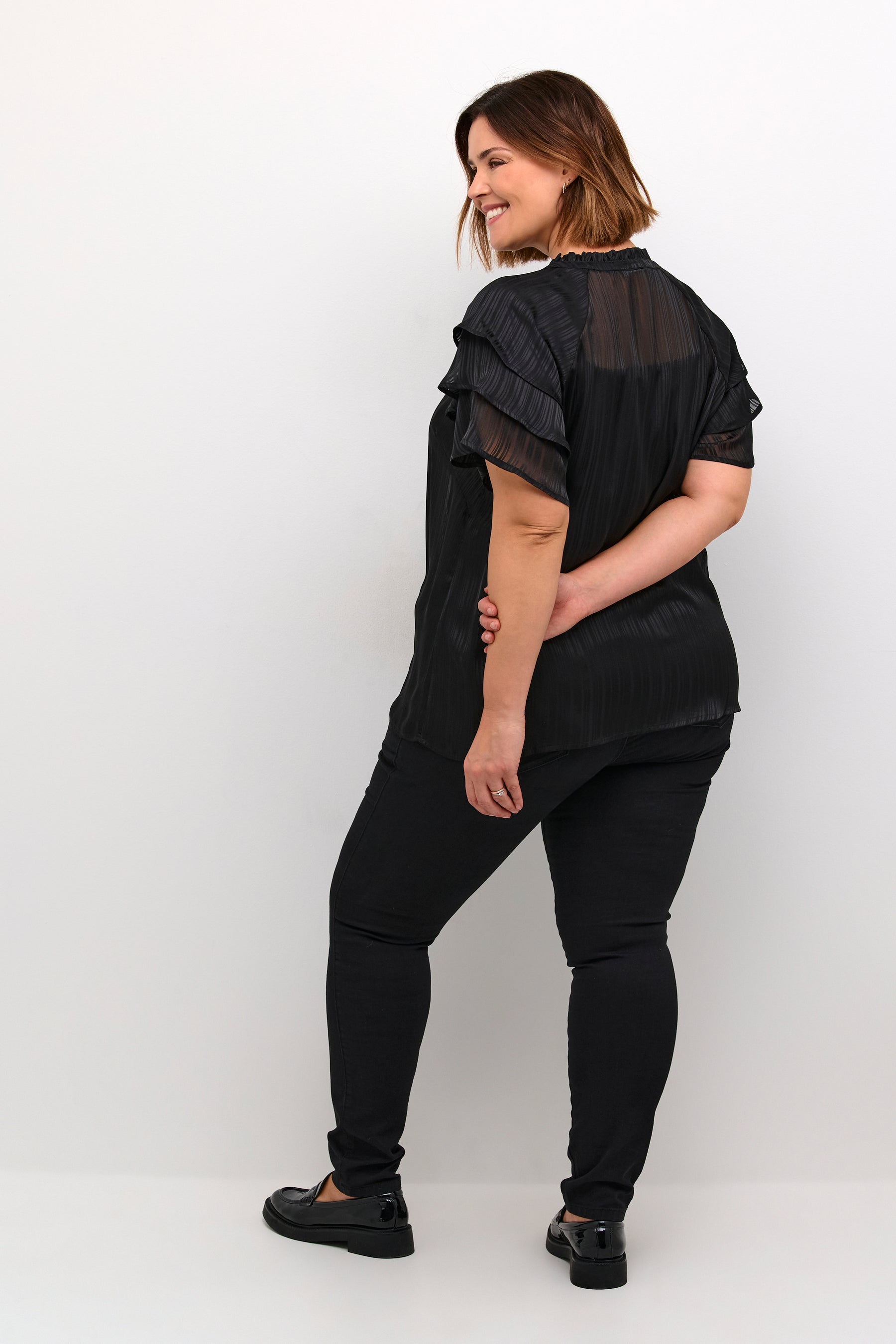 Kaffe Curve Jola Blouse in Black