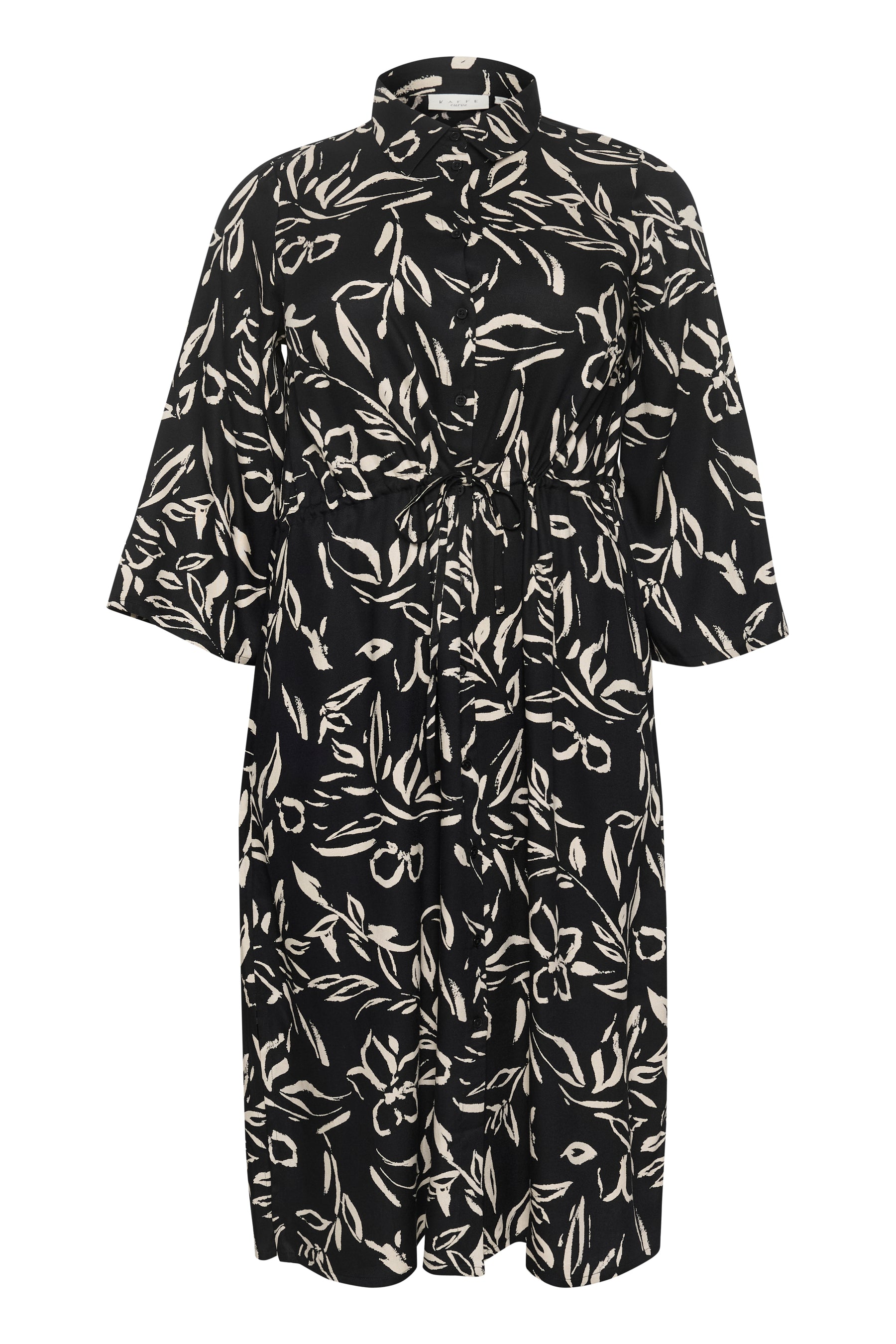 Kaffe Curve Flora Dress in Black