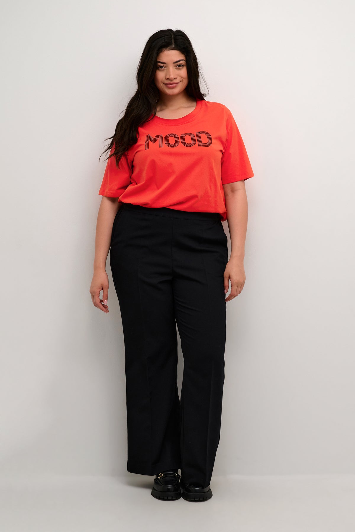 Kaffe Curve Molli T Shirt in Red