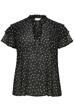 Kaffe Curve Sallie Blouse in Black