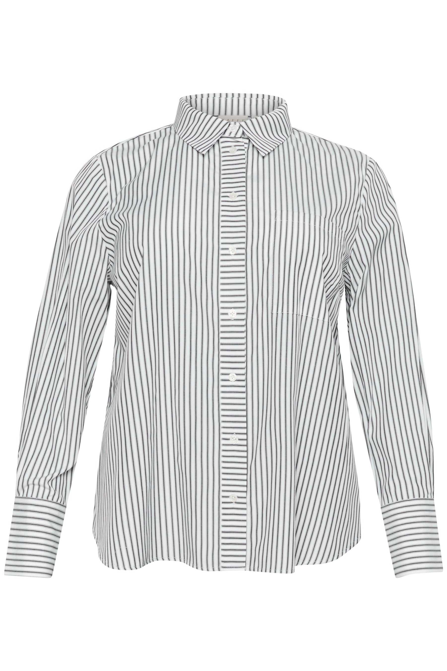 Kaffe Curve Jerria Shirt in White/Black