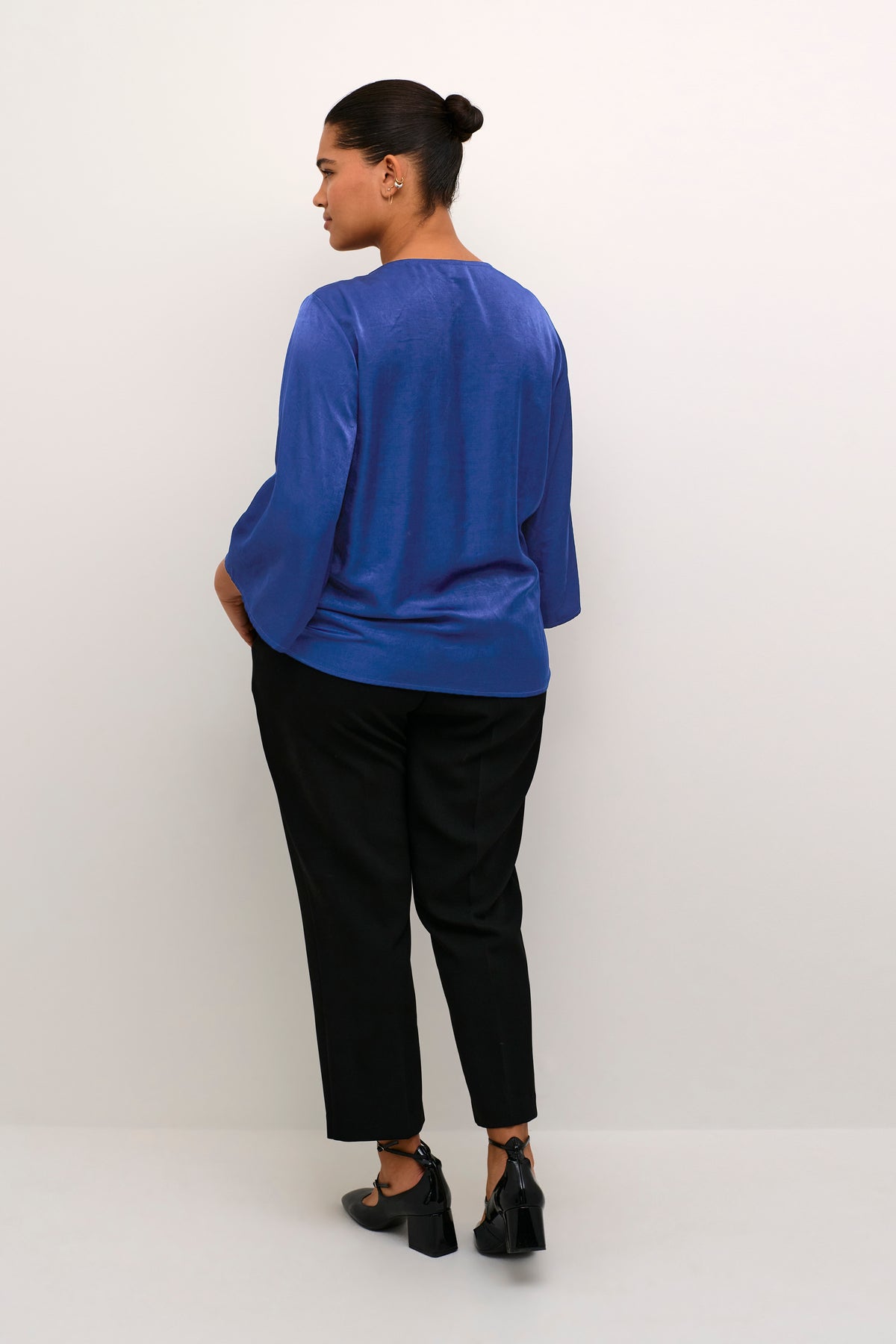 Kaffe Curve Membe Blouse in Blue