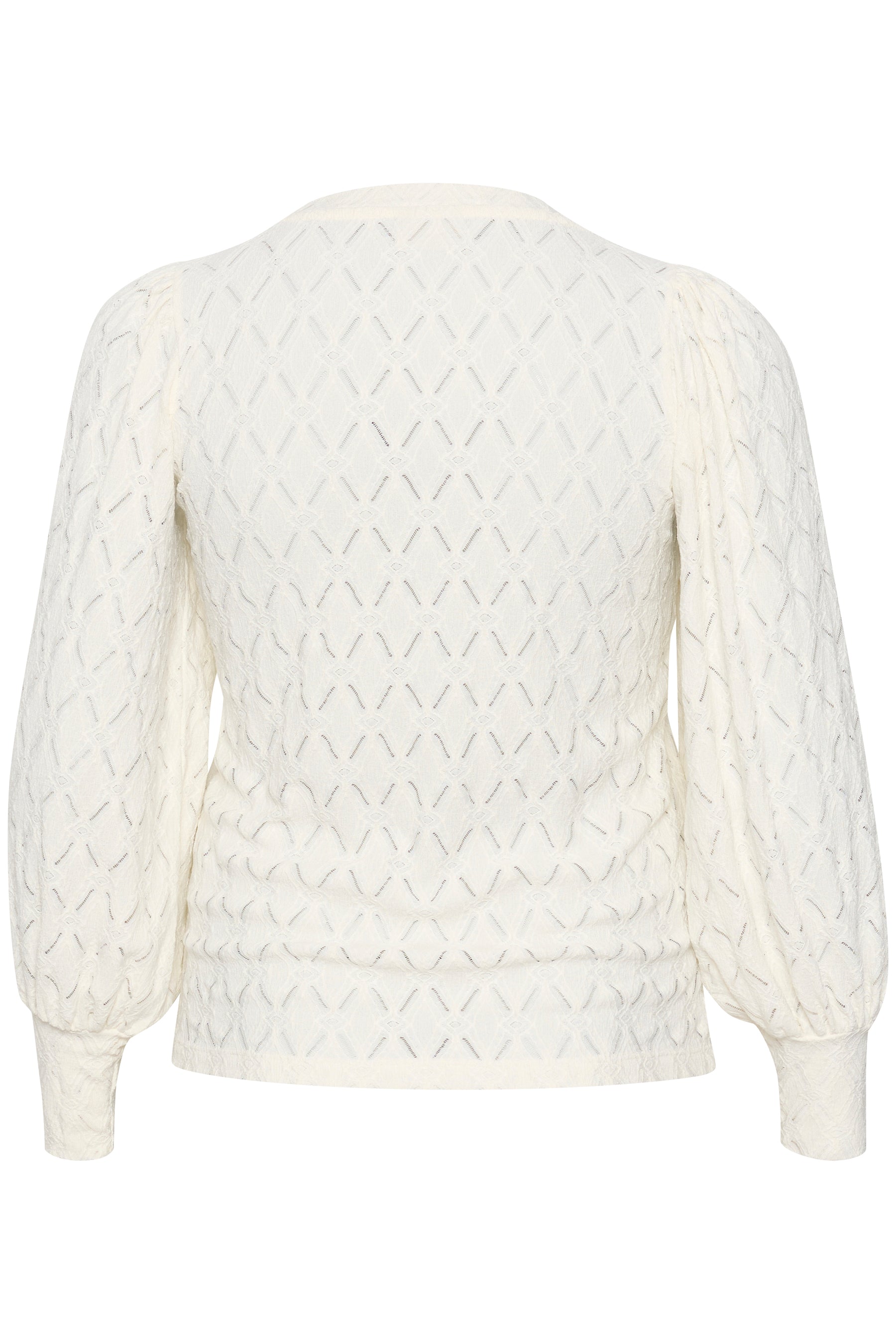 Kaffe Curve Tina Lace Blouse in White