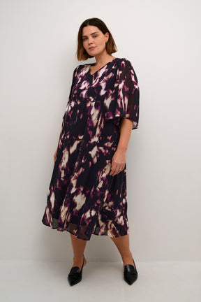 Kaffe Curve Nour Dress in Purple