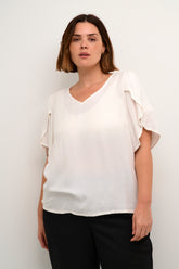 Kaffe Curve Mirana Blouse in White