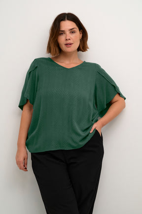 Kaffe Curve Mirana Blouse in Green