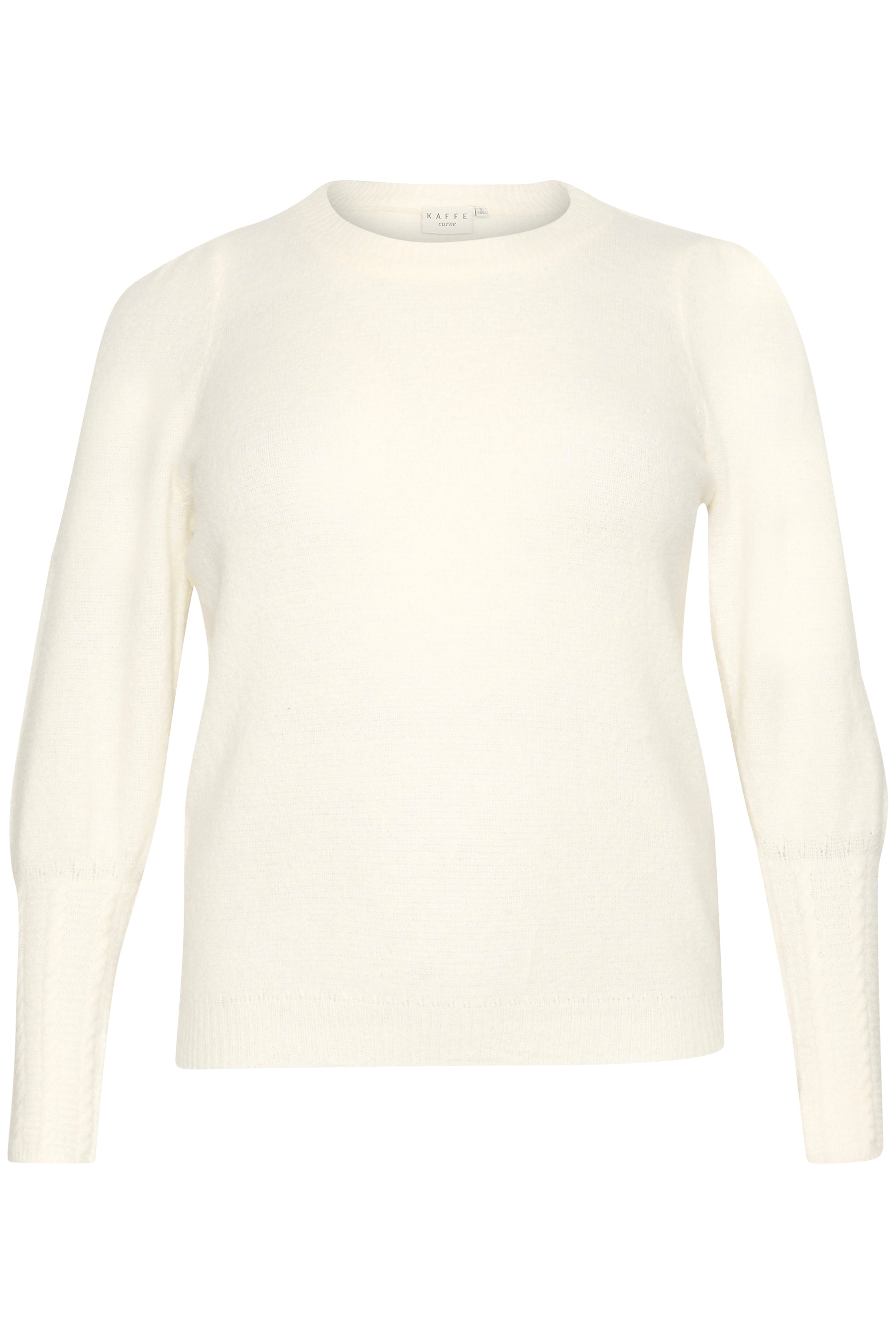 Kaffe Curve Amalia Knit Jumper in Cream