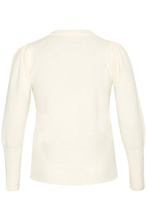 Kaffe Curve Amalia Knit Jumper in Cream