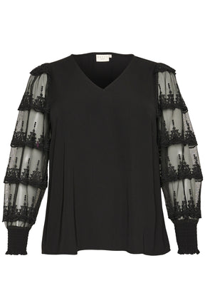 Kaffe Curve Ellis Blouse in Black