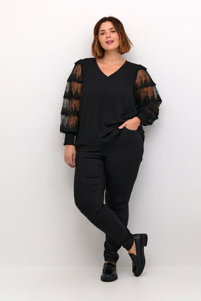 Kaffe Curve Ellis Blouse in Black