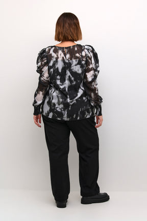 Kaffe Curve Liva Blouse in Black