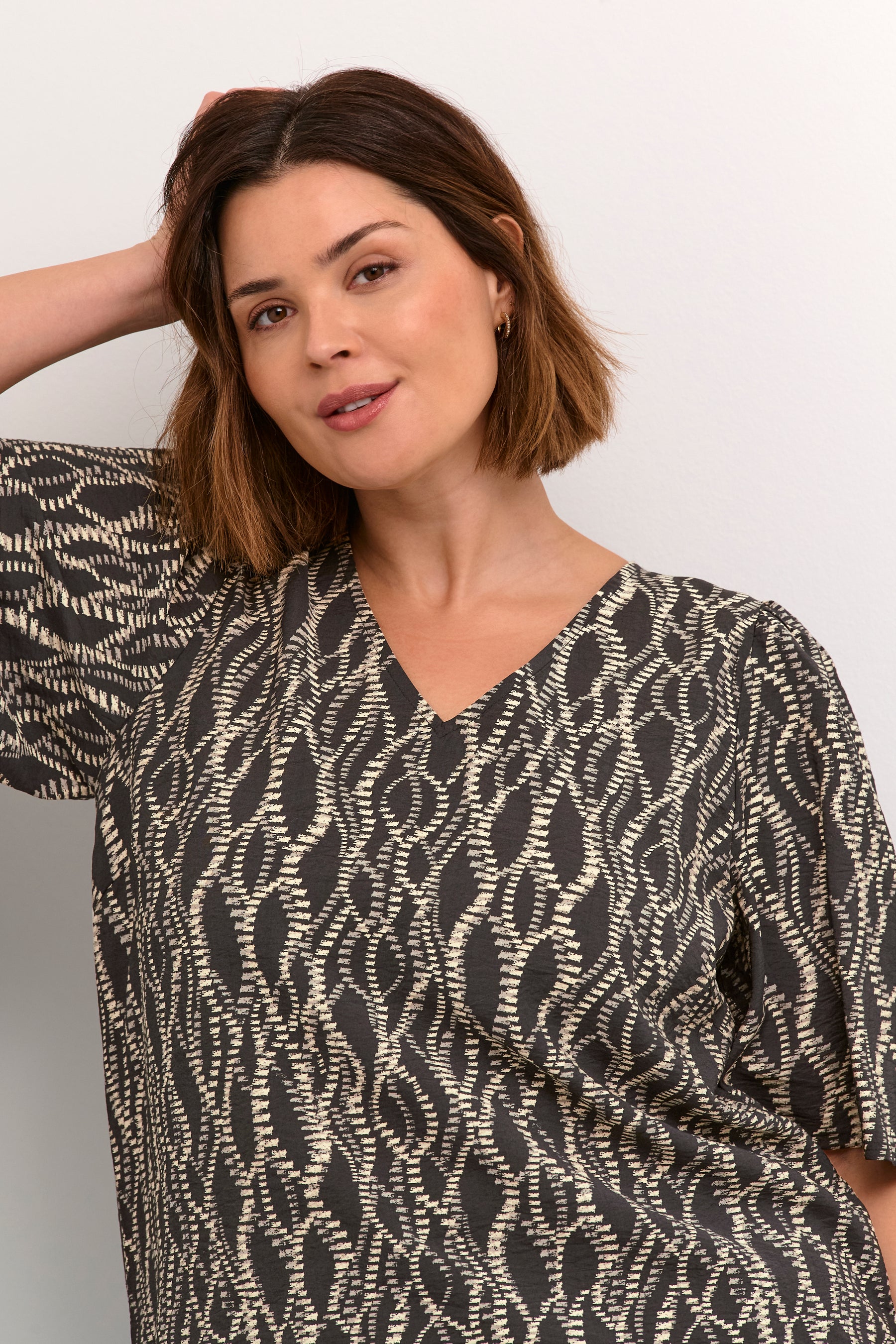 Kaffe Curve Lanora Blouse in Black