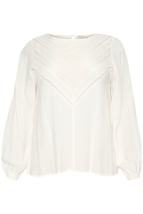 Kaffe Curve Elina Blouse in White