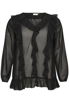 Kaffe Curve Ninni Blouse in Black