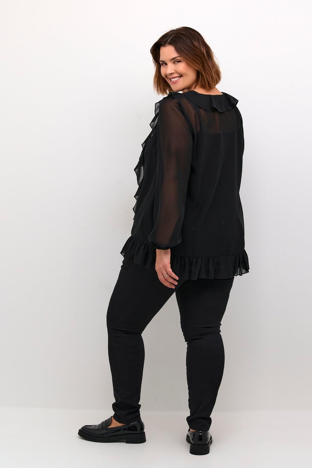 Kaffe Curve Ninni Blouse in Black