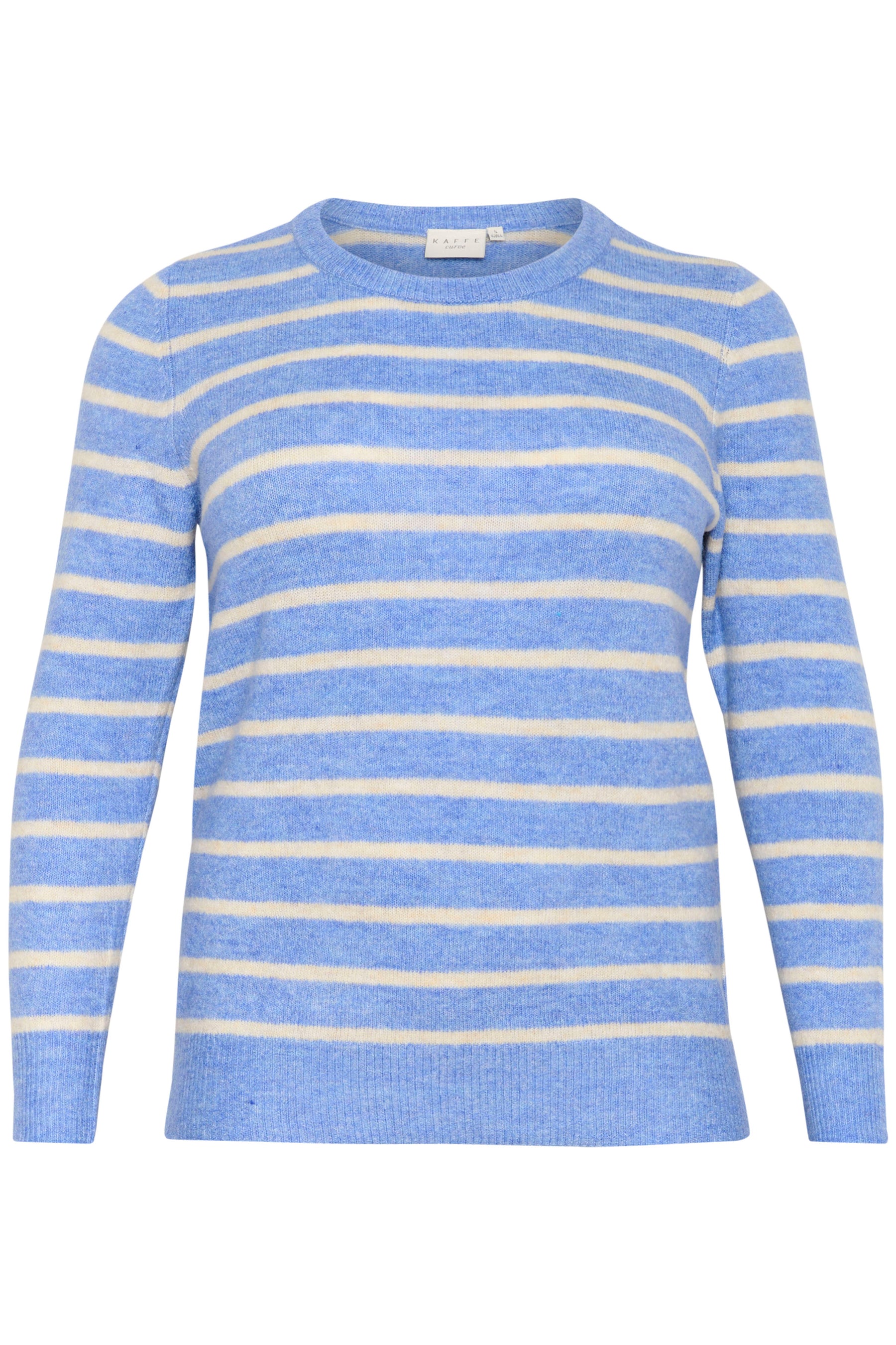 Kaffe Curve Linda Striped Jumper in Blue