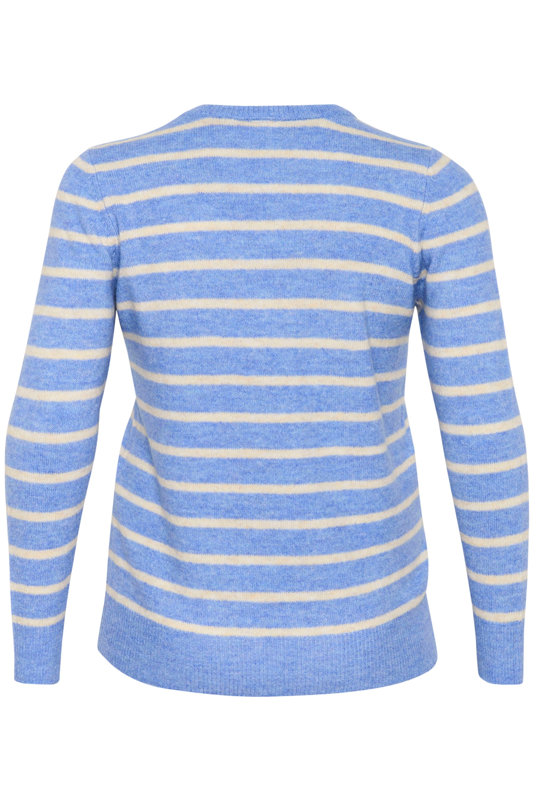 Kaffe Curve Linda Striped Jumper in Blue