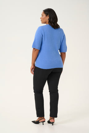 Kaffe Curve Rosa Cardigan in Blue