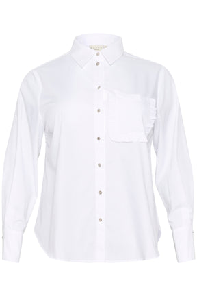 Kaffe Curve Elna White Shirt with Pocket