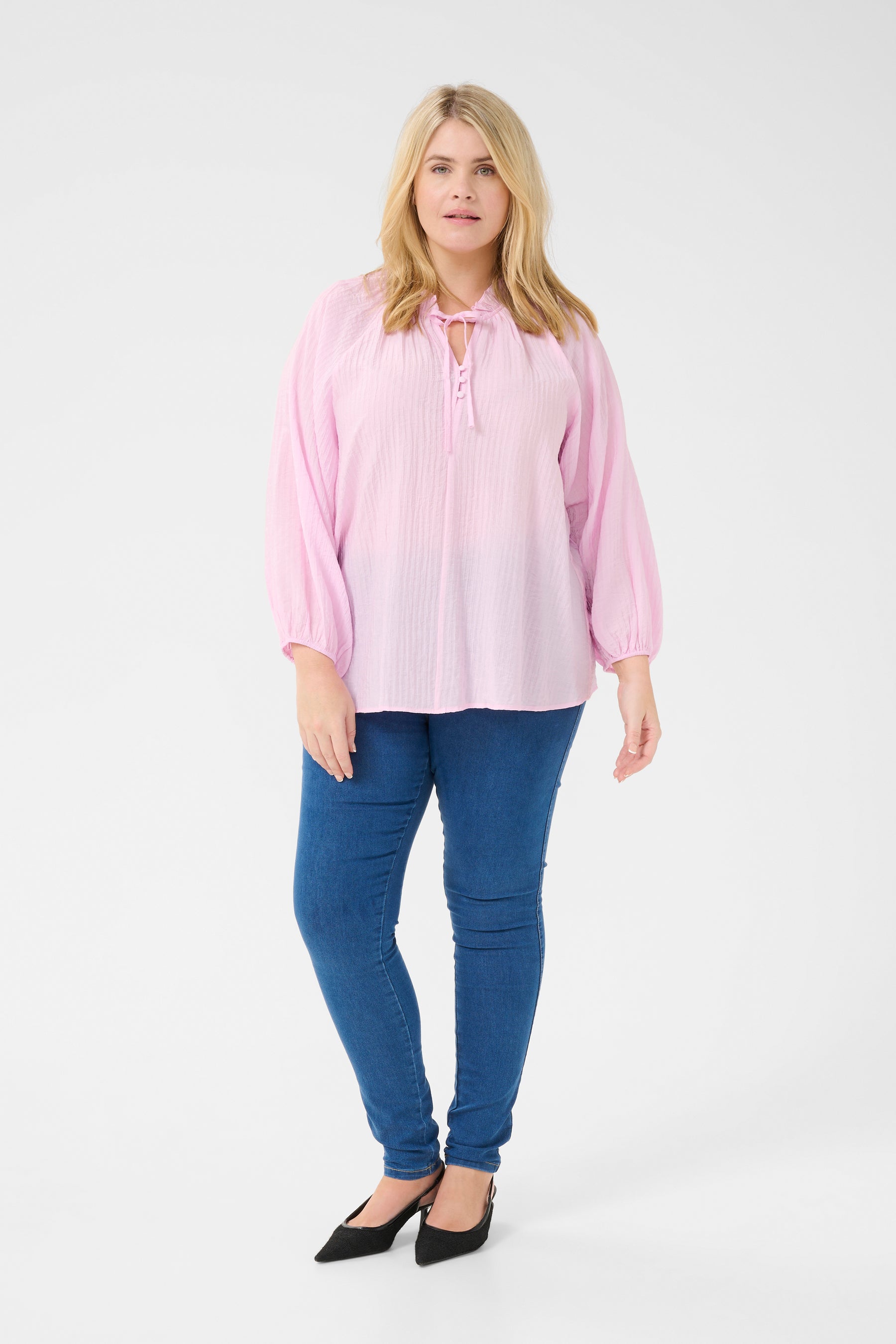 Kaffe Curve Linna Blouse in Pink