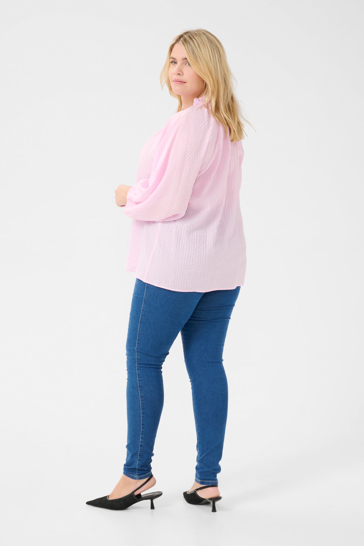 Kaffe Curve Linna Blouse in Pink