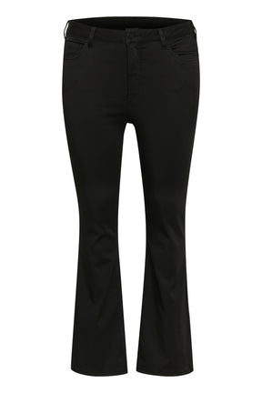 Kaffe Curve Dina Bootcut Jeans in Black