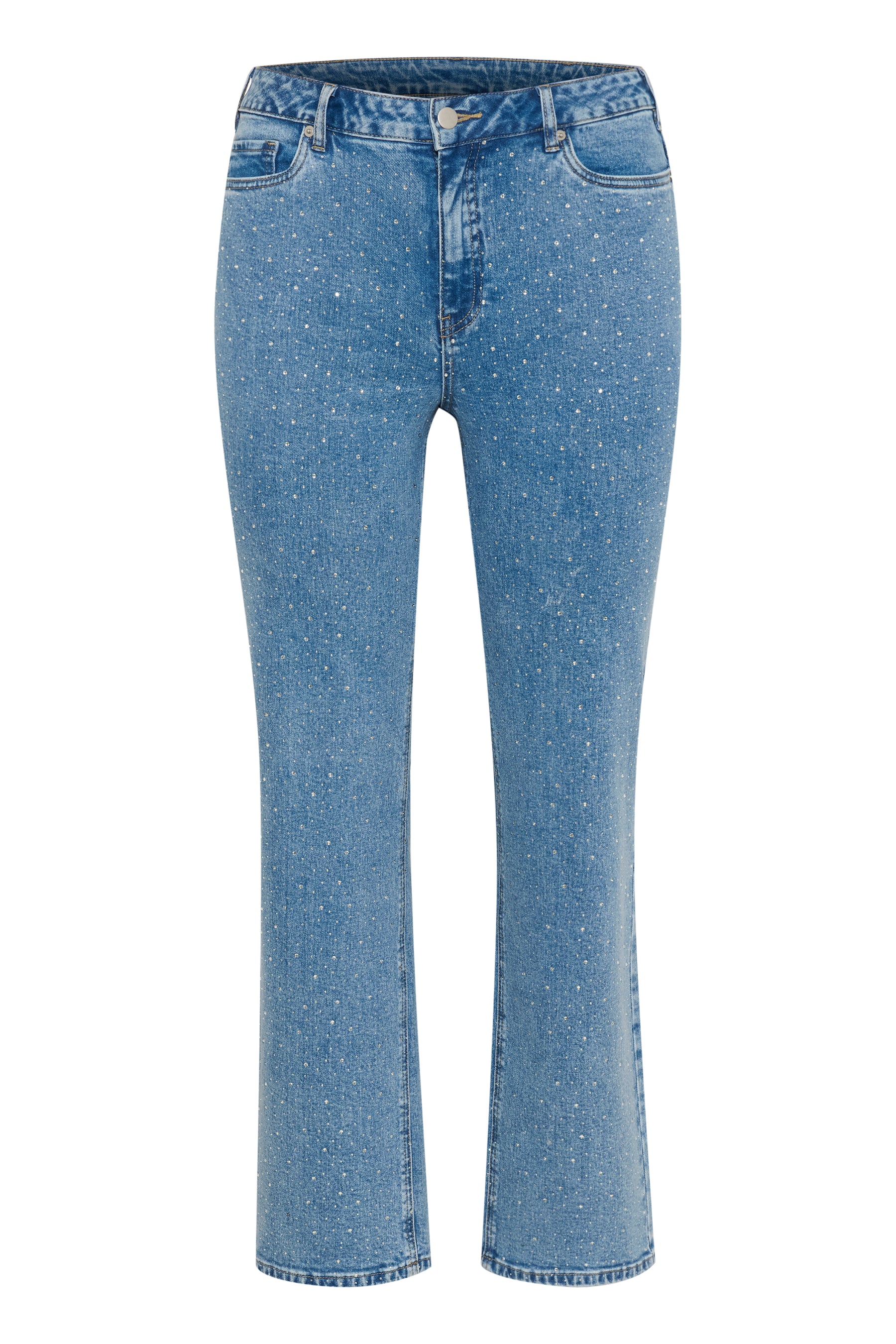 Kaffe Curve Thura Embellished Jeans in Blue