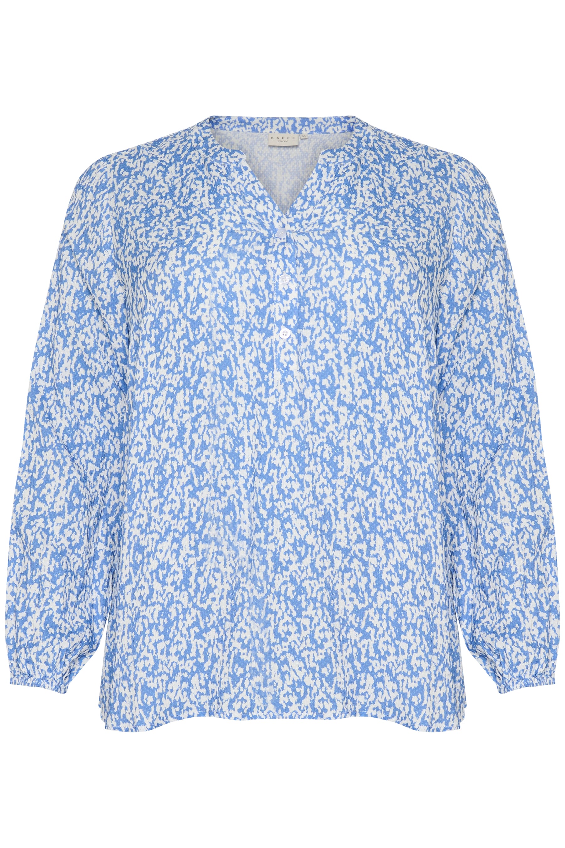 Kaffe Curve Mahlena Blouse in Blue