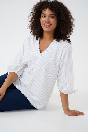 Kaffe Curve Tiara Blouse in White